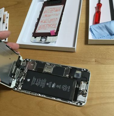 iPhone6　液晶割れ　修理キット