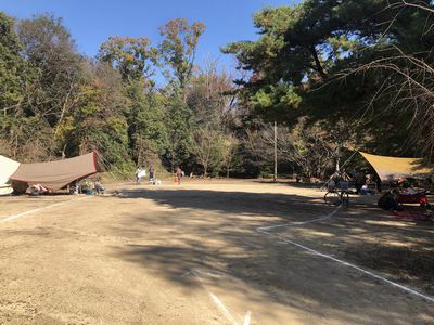 奈良県生駒市　くろんど池自然公園　キャンプ場